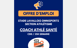Offre d'emploi (CDD) - Stade Lavallois Omnisports section Athlétisme