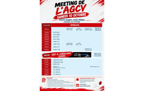 Meeting de l'AGCV