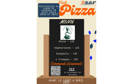 Vente de pizzas